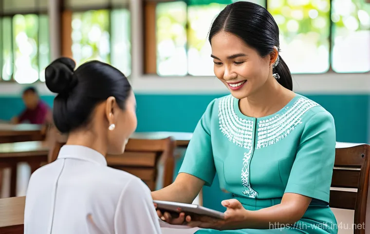 사회복지사 보수 교육 필수 항목 - **Prompt:** "A diverse group of adult social workers, predominantly of Thai ethnicity, are actively ...