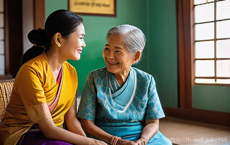 사회복지사와 협력적 의사결정 사례 - **Prompt 1: A Compassionate Guide**
    A warm and inviting scene depicting a compassionate Thai fem...