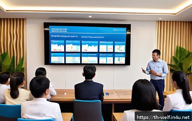 사회복지사 상담 케이스 발표법 - A professional presentation scene in a modern conference room in Thailand, featuring a confident Tha...